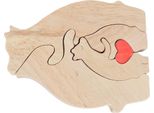 Puzzle In Legno Della Famiglia Degli Orsi 4 Orsi Carini Squisito Puzzle Artistico In Legno Personalizzato Per La Famiglia, La Mamma, I Bambini E Il Natale