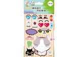 Morbido Puffy Fun 3D Cat Play Gatto Adesivi Decorativi Happy Color