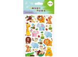 Adesivi Decorativi Soft Puffy 3D Safari Friends Happy Color
