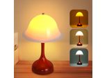 Zmh Lampada Da Comodino Led Lampada Da Tavolo Ricaricabile Senza Fili Lampada Da Tavolo Touch Dimmerabile Lampada Da Camera Da Letto Usb Cappello Rosso Lampada Da Interno Per Camera Da Letto Tavolo Da Pranzo