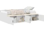 Syfax™ Struttura Del Letto Bianco 100 X 200 Cm Legno Multistrato
