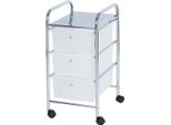 Wenko Carrello 3 Cassetti Bagno Domestico Wc Scaffale Rotelle Cestino Cosmetici Spazio