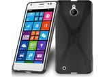 Cadorabo Custodia Per Telefono Cellulare Per Nokia Lumia 850 In Nero Cover Tpu Silicone Back Cover Case