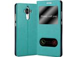 Cadorabo Custodia Protettiva Per Huawei Mate 9 In Turchese Custodia Per Telefono Cellulare Custodia A Libro Cover Etui