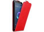 Custodia Cadorabo Per Htc Desire 12 Custodia Protettiva In Rosso Custodia Flip Per Telefono Cellulare Custodia Cover
