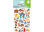Morbidi Adesivi Decorativi Del Mondo Dei Cani 3D Puffy Happy Color