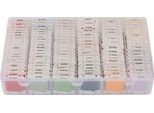 Inf Set Filo Da Ricamo 72 Colori - 8M Filo Poliestere Con Scatola Organizzatrice