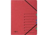 Pagna® 24061-01 Organizer Easy - 7 Scomparti, A4, Cartoncino, 265 G/M², Rosso