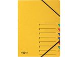 Pagna® 24061-05 Organizer Easy - 7 Scomparti, A4, Cartoncino, 265 G/M², Giallo