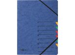 Pagna® 24061-02 Organizer Easy - 7 Scomparti, A4, Cartoncino, 265 G/M², Blu