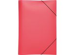 Pagna® 21613-03 Cartella Elastica Lucy Basic - A4, Rosso, Pp, 3 Lembi