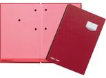 Pagna Cartella Firmata "De Luxe"", Din A4, 20 Cartelle, Rosso"