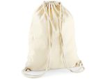 Westford Mill W110 | Borsa Da Palestra In Cotone | 37 X 46 Cm - Colore: Naturale - Dimensioni: 37 X 46 Cm