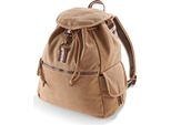Quadra QD612 | Zaino / Zaino In Tela Vintage | 30 X 36 X 16 Cm - Colore: Sahara - Dimensioni: 30 X 36 X 16 Cm