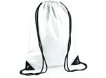 Bagbase BG10 | Borsa Da Palestra Premium Gymsac | 33 X 45 Cm - Colore: Bianco - Dimensioni: 33 X 45 Cm
