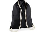 Westford Mill W110 | Borsa Da Palestra In Cotone | 37 X 46 Cm - Colore: Nero - Dimensioni: 37 X 46 Cm