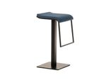 Clp Sgabello Da Bar Lameng Tessuto B78 Con Base Quadrata, Blu