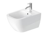 Duravit Bidet Mural Happy D.2 54Cm Avec Trop-Plein, Avec Plage De Robinetterie, 1 Trou Pour Robinetterie, 2258150000, 2258150000