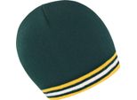 Result Winter Essentials R368X | Cappello Invernale National Beanie - Colore: Verde/Oro/Bianco - Taglia: Unica