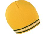 Result Winter Essentials R368X | Cappello Invernale National Beanie - Colore: Oro/Verde/Bianco - Taglia: Unica