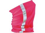 Beechfield B950 | Sciarpa Tubolare Morf Enhanced-Viz / Sciarpa Da Donna - Colore: Rosa Fluorescente - Taglia: Unica