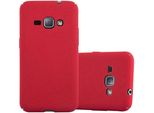 Cadorabo Custodia Protettiva Per Samsung Galaxy J1 2016 Custodia In Rosso Custodia Rigida Per Telefono Cellulare Copertura