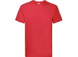 Fruit Of The Loom 61-044-0 | Maglietta Da Uomo Super Premium - Colore: Rosso - Taglia: Xl