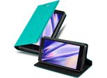 Cadorabo Custodia Per Sony Xperia Z3 Compact Cover Protettiva In Turchese Custodia Per Cellulare Cover Chiusura Magnetica