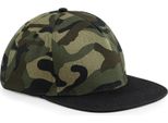 Beechfield B691 | Cappello / Berretto Snapback Camo - Colore: Jungle Camo/Nero - Taglia: Taglia Unica