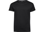Tee Jays 5062 | Tee Roll-Up Da Uomo / 100 % Cotone Pettinato Ring-Spun - Colore: Nero - Taglia: L