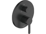 Duravit C.1 Mitigeur Monocommandé Pour Douche Encastré, Rosace Ronde, 2 Consommateurs, Inverseur Douche à Main/Douche De TêTe, C14210012046, C14210012046
