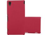 Cadorabo Custodia Protettiva Per Sony Xperia M4 Aqua Custodia In Rosso Custodia Rigida Per Telefono Cellulare Cover