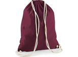 Westford Mill W110 | Borsa Da Palestra In Cotone | 37 X 46 Cm - Colore: Borgogna - Dimensioni: 37 X 46 Cm