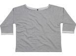 Mantis M128 | Damen Flash Dance Sweat /ÖKo-Tex® Standard 100 - Colore: Heather Grey Melange - Taglia: Xl