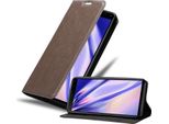 Cadorabo Cover Per Sony Xperia 20 Cover Protettiva In Marrone Custodia Per Cellulare Cover Chiusura Magnetica