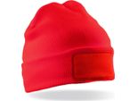 Result Genuine Recycled RC934X | Recycled Thinsulate Printers Beanie - Farbe: Rosso - GrößE: Taglia Unica