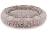Intirilife Morbido Peluche Per Animali Domestici In Beige Diametro 100 Cm - Morbido Cuscino Rotondo Antiscivolo Per Cani Letto Per Gatti Comodo Divano Per Cani Divano Per Gatti Per Cani E Gatti