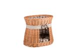 Rifugio Ovale Per Gatti In Colore Naturale / Cesto Per Gatti / Torre Per Gatti 50X40 H45 Cm