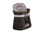 Rifugio Ovale Marrone Scuro / Cesto Per Gatti / Torre Per Gatti 50X40 H45 Cm