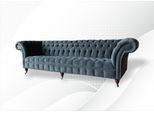 Chesterfield Rivestimento In Pelle Divano Divano Di Design Divano Classico 4 Posti Nuovo