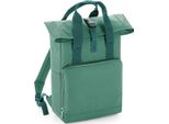 Bagbase BG118 | Zaino A Doppia Maniglia Roll-Top - 28 X 38 X 12 Cm - Colore: Verde Salvia - Dimensioni: 28 X 38 X 12 Cm