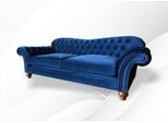 Divano Grande Xxl Divano Chesterfield 240Cm Divani Imbottiti 4 Posti Pelle Tessuto