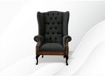 Sedia 1X Soggiorno Sedia Imbottita Televisione Lounge Sedile Tessile Poltrona Chesterfield