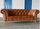 Design Divano Chesterfield Lusso Classico Divano Tappezzeria Set Similcuoio Nuovo 104