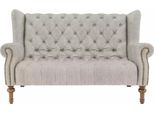 Divano Chesterfield Divano Imbottito Tessuto Pelle Divano Imbottito Set 2 Posti