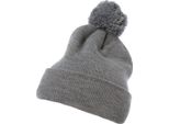 Cappello Invernale Da Uomo Urban Classics Cuffed Pom Pom Knit Beanie Heathergrey - Uni