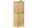 Armadio 55X52X170 Cm In Legno Di Pino Massiccio