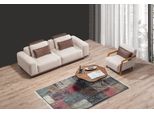 Set Di Divani Da Salotto Beige Poltrona Esclusiva A 2 Posti In Tessuto Mobili Imbottiti