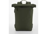 Bagbase BG871 | Simplicity Roll-Top Backpack Lite Zaino - Colore: Verde Pino - Dimensioni: 43 X 34 X 11 Cm