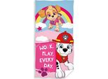 Asciugamano Paw Patrol Lavoro, Gioco Ogni Giorno 70 X 140 Cm - Baumwolle